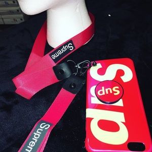 iPhone case- lanyard, pop socket and wrist strap
